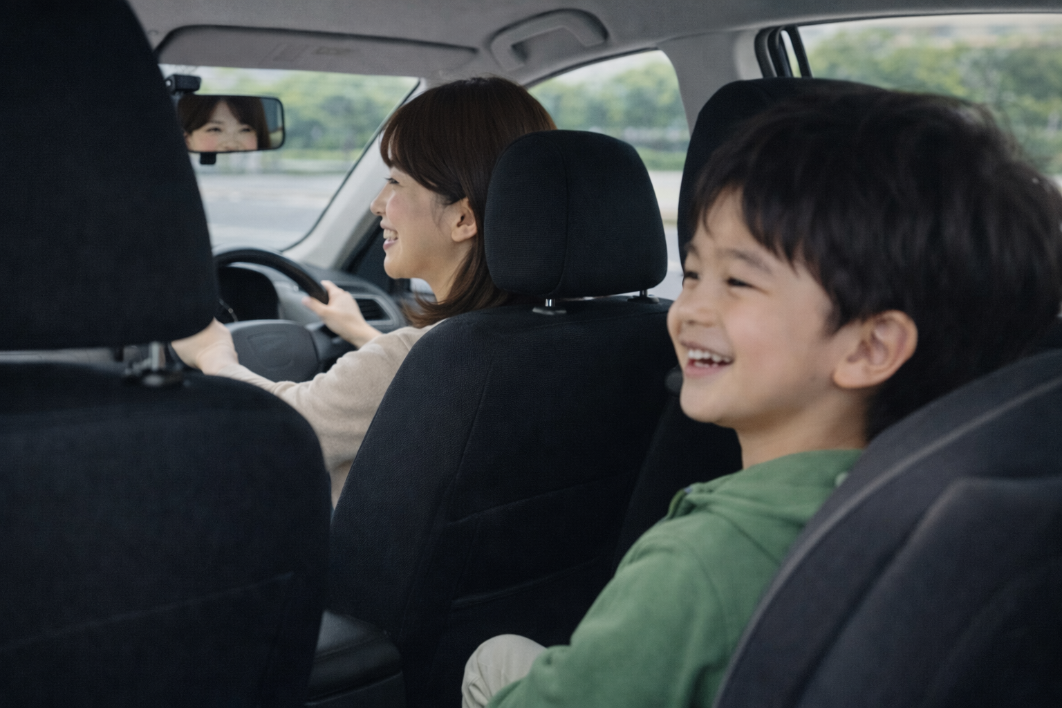 子どもがいても安心して受けられるペーパードライバー講習の様子